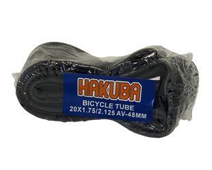 Камера велосипедна "Hakuba" 20 x 1.75/2.125 AV 48 мм (поліетиленова упаковка) 2496436748 фото