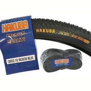 Комплект покришки з камерою "Hakuba" 26 x 2.10 W2030 (малюнок "зерно") на велосипед 2600995543 фото