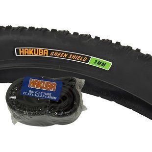 Комплект антипрокольної покришки з камерою &laquo;Hakuba&raquo; 27.5 x 2.10 (FV) W2018 на велосипед 2647700631 фото