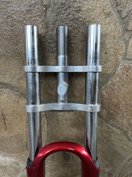 Двокоронна вилка 26" str1900 Disc/V-Brake (червона) 170 мм для велосипеда 2503836947 фото
