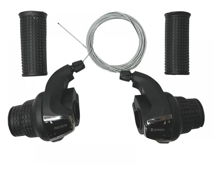 Ревошифт KDSG-35 03F/6SI (3x6 швидкостей) з грипсами і тросиками для велосипеда KDSG-35 фото