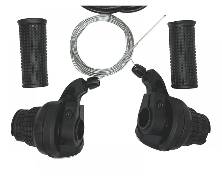 Ревошифт KDSG-35 03F/6SI (3x6 швидкостей) з грипсами і тросиками для велосипеда KDSG-35 фото