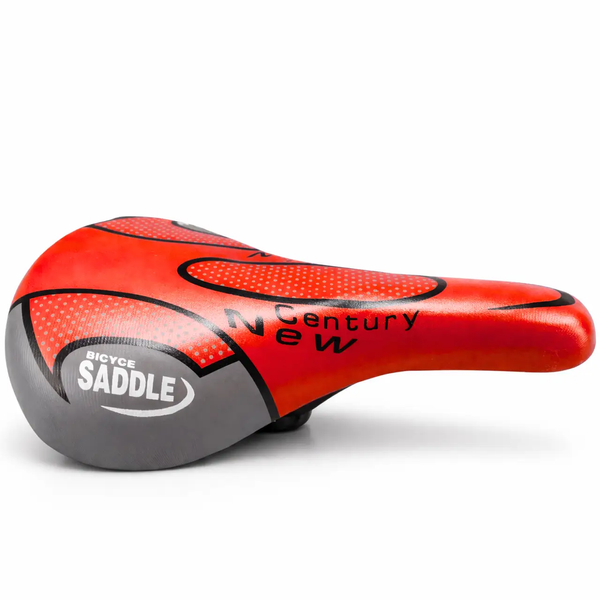 Седло с отражателем Saddle New Century (красное) для горных велосипедов AE013 фото