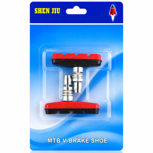 Гальмівні колодки V-brake MTB (70 мм) червоні для велосипеда MTB-R фото