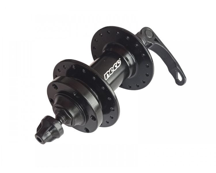 Втулка передняя алюминиевая Neco MS37F-32H Black на велосипед 2622808625 фото